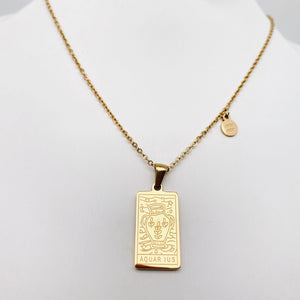 Zodiac Constellation Pendant Necklaces - Aquarius