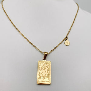 Zodiac Constellation Pendant Necklaces - Capricorn
