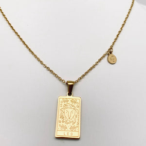 Zodiac Constellation Pendant Necklaces - Leo