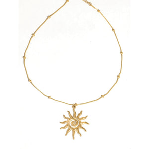 Vortex Sun Pendant Necklace