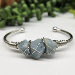 Gemstone Wire-Wrapped Bracelet