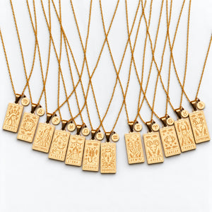 Zodiac Constellation Pendant Necklaces