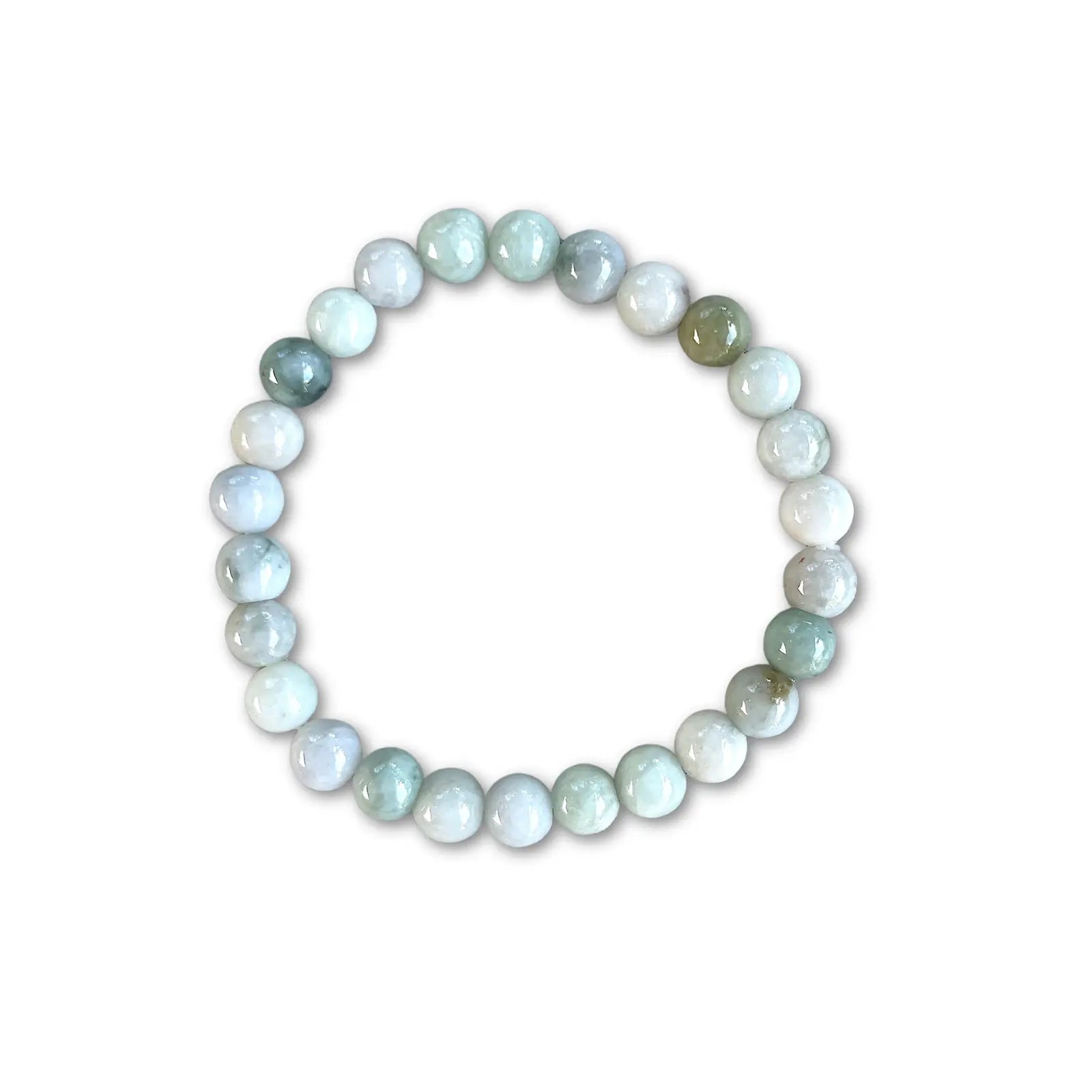 Crystal Healing Beaded Bracelet, Jade