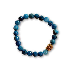 Buddha Crystal Beaded Bracelet - Apatite