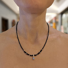 Evil Eye Charm Necklaces - Black