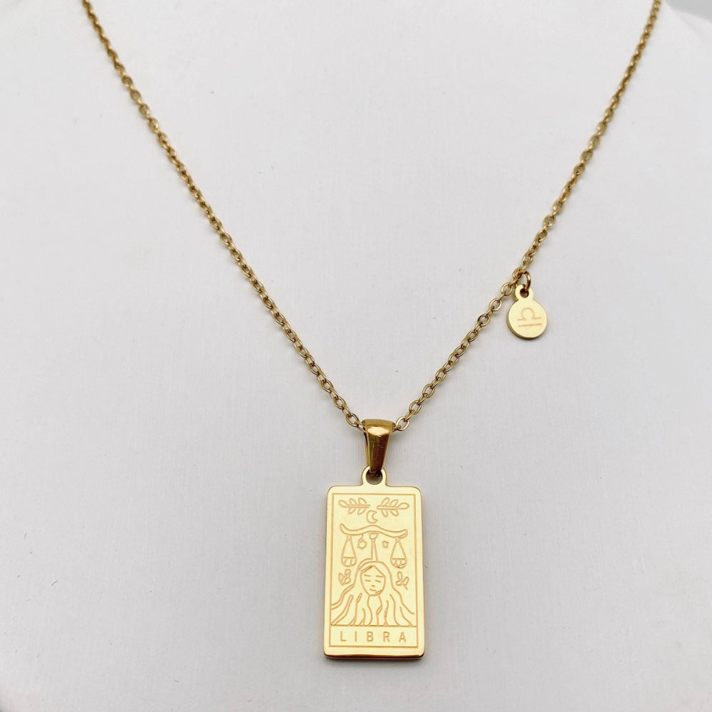 Zodiac Constellation Pendant Necklaces - Libra