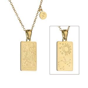 Zodiac Constellation Pendant Necklaces - Sagittarius