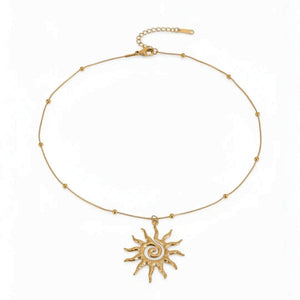 Vortex Sun Pendant Necklace