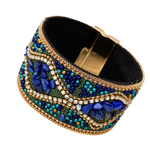 Boho Sparkle Magnetic Cuff Bracelet