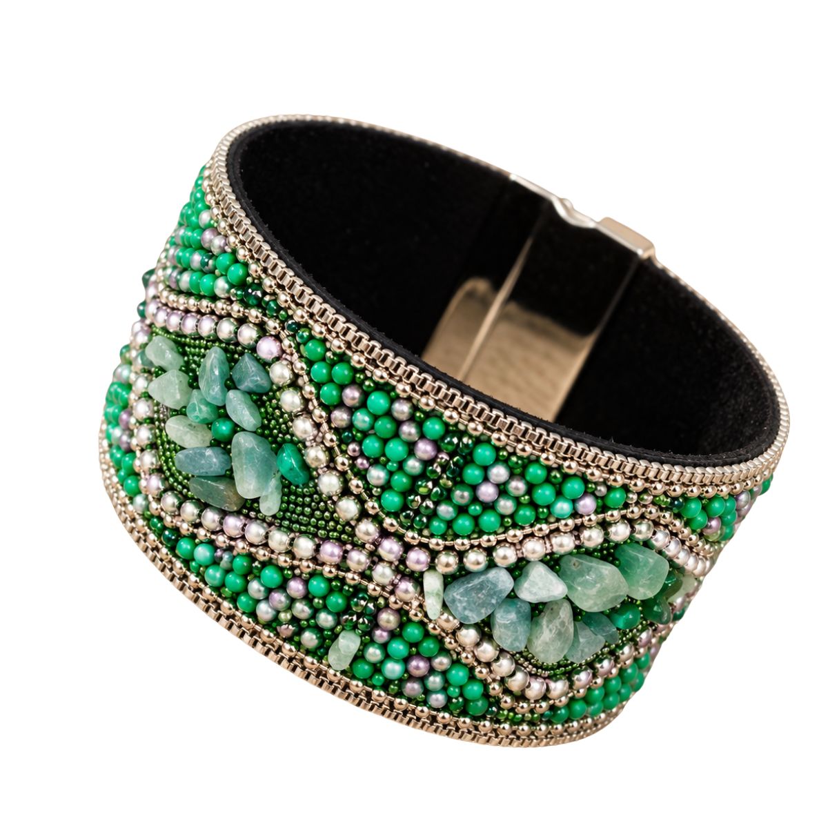 Boho Sparkle Magnetic Cuff Bracelet