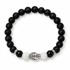 Buddha Black Obsidian Beaded Bracelets