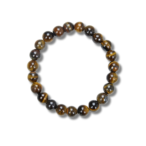 Crystal Healing Beaded Bracelet, Tiger Eye