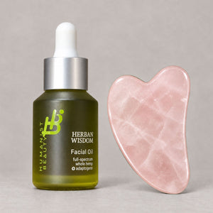Herban Wisdom® Facial Oil + Gua Sha Tool