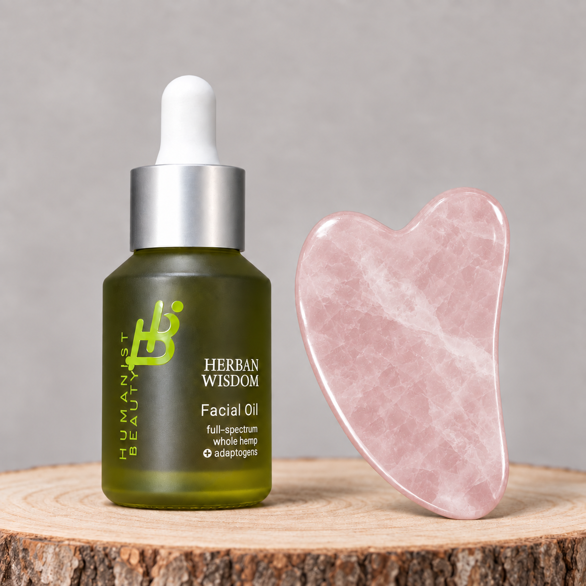 Herban Wisdom® Facial Oil + Gua Sha Tool
