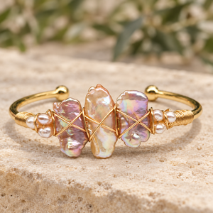 Gemstone Wire-Wrapped Bracelet