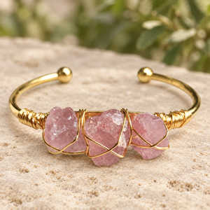 Gemstone Wire-Wrapped Bracelet