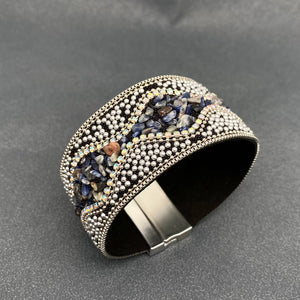 Boho Sparkle Magnetic Cuff Bracelet